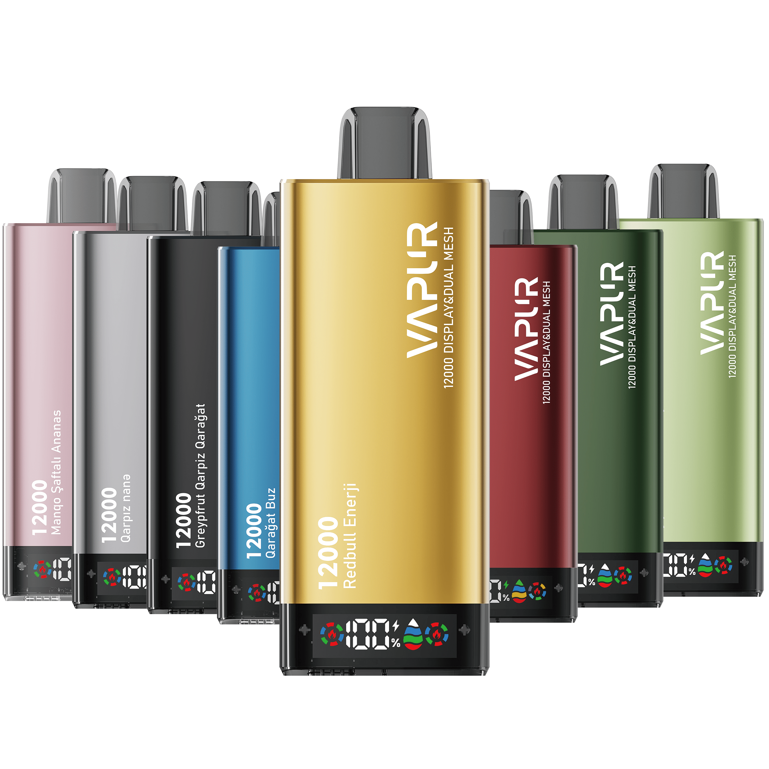 vapur digital screen disposable vape 12000puffs